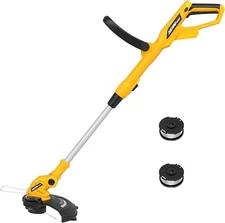 Cordless String Trimmer Compatible with Dewalt 20V Battery, 12-Inch Weed Wacker