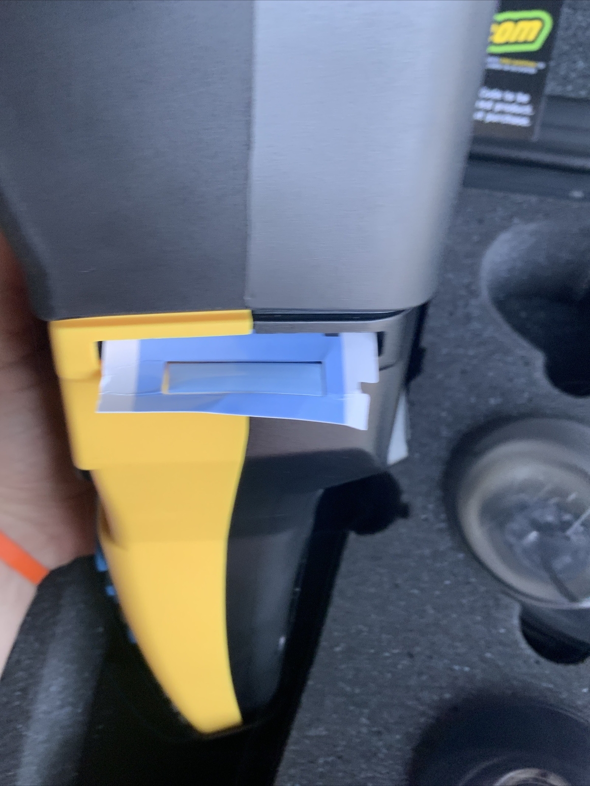 Brady IDxpert hand held label maker bundled with hardcase extra