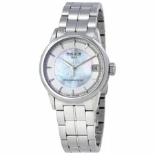 Tissot Luxury Powermatic 80 Mother of Pearl Ladies Watch T0862071111100