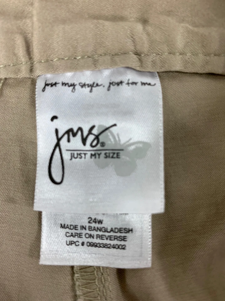 JMS Womans Size 22W Beige Shorts J 64 Foto 3 de 3