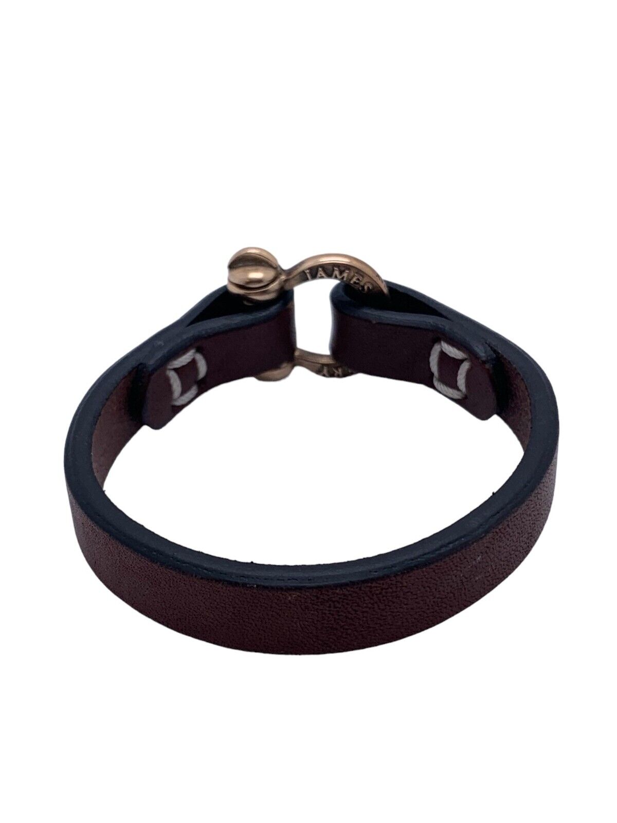 James Avery "HoldFast" Leather & Bronze Bracelet - image 12