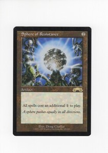 Sphere of Resistance Exodus NM-/LP MTG Magic the Gathering 1