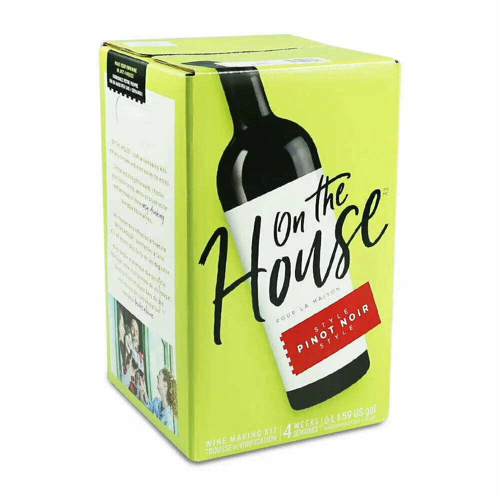 On The House Pinot Noir Wine Making Kit 30 bottles Fast Delivery P&P UK
