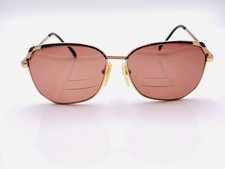 Vintage BerDel Mauve Gold Metal Oval Sunglasses FRAMES ONLY Italy