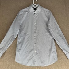 Hugo Boss Men Size 42 16.5 Tailored Fit Cotton Long Sleeve Casual Shirt