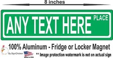 LOCKER ART & DECOR -Personalized Street Sign MAGNET, Great For School, CUSTOM