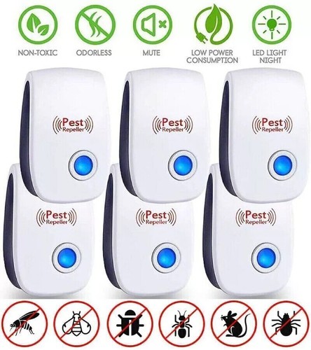 1-12* Ultrasonic Pest Reject Home Control Electronic Repellent Mice Rat Repeller - Bild 2 von 12