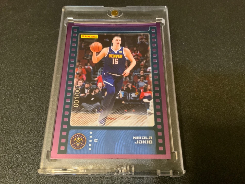 NIKOLA JOKIC 1/1 - True ONE of ONE Rare PURPLE FOIL Card #001/001 2019-20 Panini - Image 2 of 4