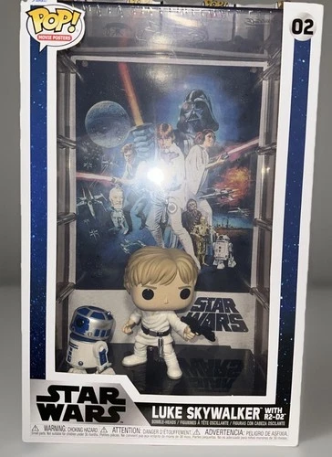Funko Pop! Movie Poster with Case: Star Wars - Luke Skywalker With R2-D2 #02