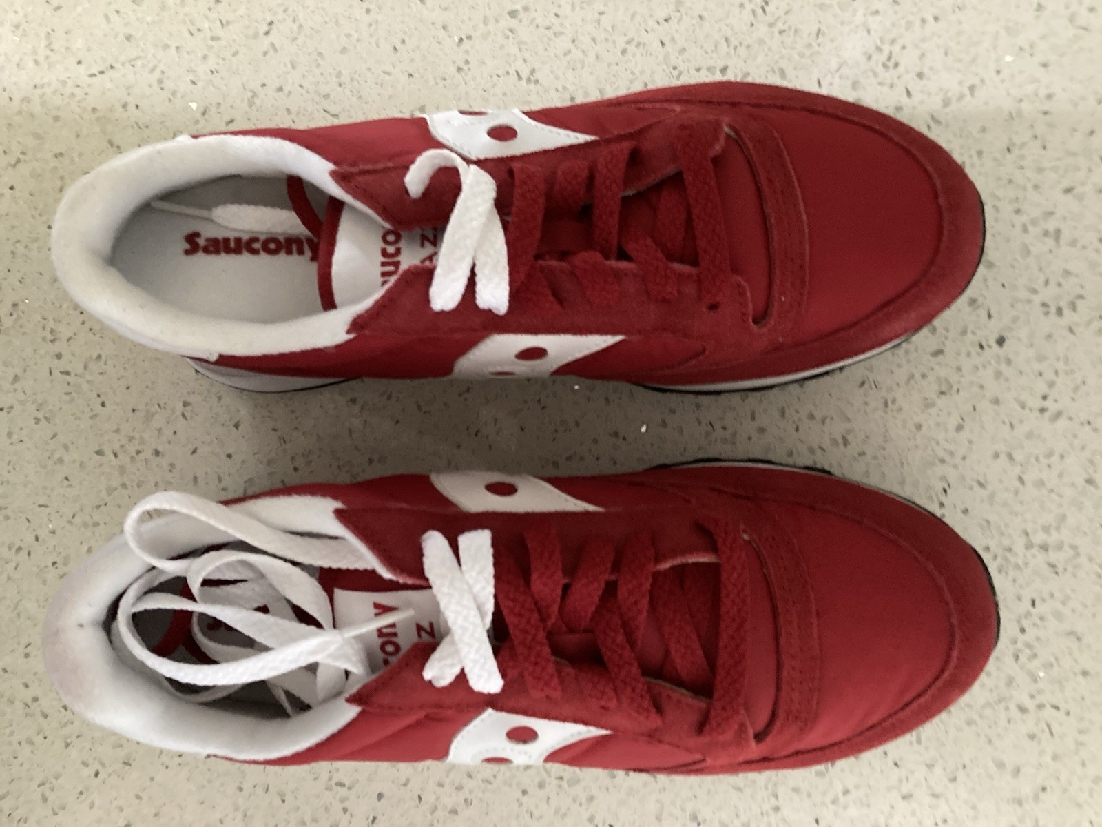 Size 9.5 Saucony Jazz Women's Athletic Shoes Sneaker Red White Lace Up 1044-151  thumbnail 19