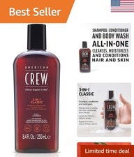 Shampoo, Conditioner Body Wash for Men, 3-in-1, 8.4 Fl Oz