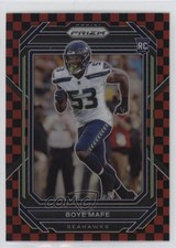 2022 Panini Prizm Rookies Black & Red Checker Prizm Boye Mafe #386 0nr3