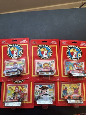 6 Racing Champions McDonaldLand 1994 Edition Racing Team  1/64 Cars NASCAR