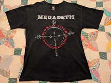 Vintage Megadeth 90's Cryptic Writings World Tour Giant T-Shirt Size Large