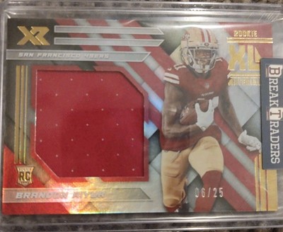 2020 Panini XR Rookie XL Materials Brandon Aiyuk #RXM-17 San Francisco 49ers