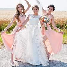 Detachable Wedding Train skirts Overlay Long Tutu for Birthday Bachelor Party