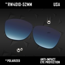 Blue Gradient Polarized Replacement Lens for Ray-Ban Meta Skyler RW4010-52mm