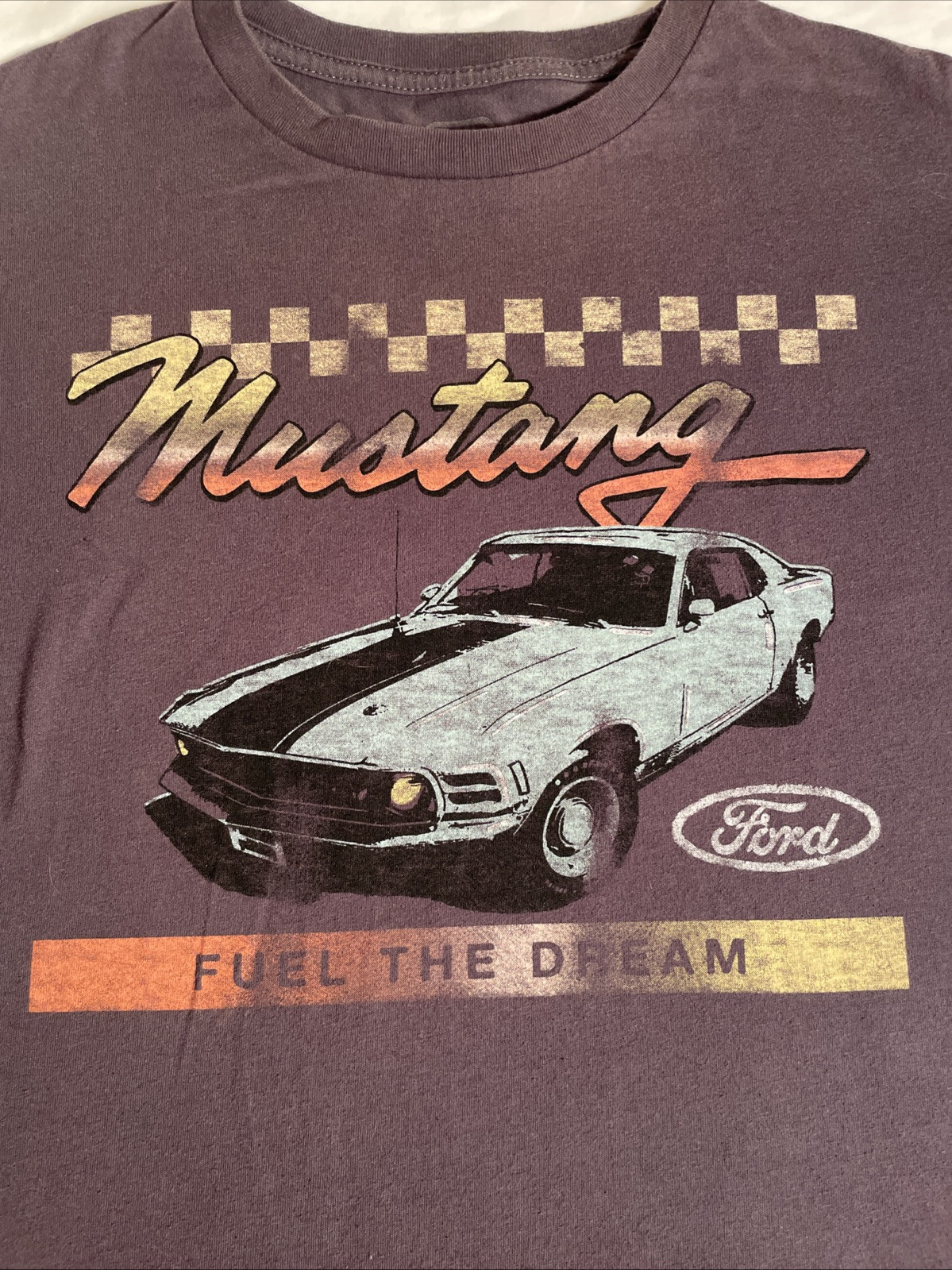 PONY T shirt grafica manica corta uomo Ford Mustang M