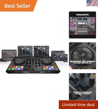 Pro 4-Channel DJ Controller with Enhanced Jog...