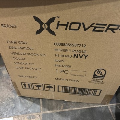 NEW NIB HOVER-1 Rogue Folding Electric Scooter w/ LED/Headlights/Bluetooth Navy
