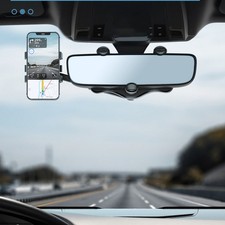 360 Rotation Car Rear View Mirror Mount Stand For Gps Phone Holder Accessories