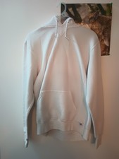 Russell Athletic Pullover White Hoodie Size Medium M Pre-owned Men's Rare Sports