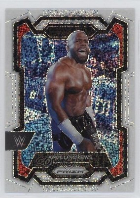2024 Panini Prizm WWE White Sparkle Prizm Apollo Crews #168 0ho9