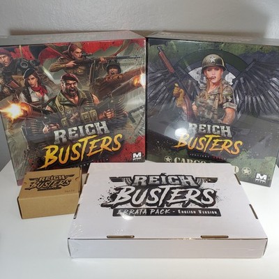 Reichbusters Projekt Vril Core Cargo Hold Errata Sally Kickstarter Boardgame Lot