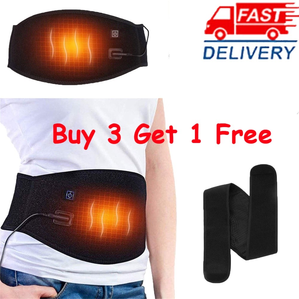 Lower Back Brace Pain Relief Heat Rechargeable Heating Belt