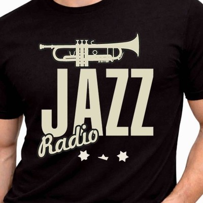 Jazz Radio Trompete Retro Vintage Grafik T-Shirt Musikliebhaber Geschenk Band Tee.
