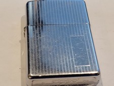 ZIPPO Lighter 2006 Traditional  Engine Turned High Polish Chrome with new flint