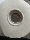 RIBBON ON BOLT ALMOST 6 YARDS X 1 1/2”WIDE CREAM WITH GROSGRAIN BLUE RIBBON — photo 4
