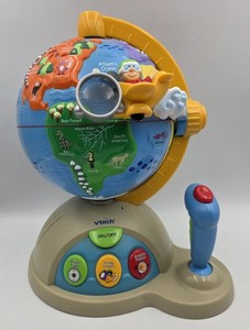 VTech Fly & Learn Globe w/ Plane Electronic Educational Toy (Tested and Working)