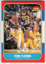 1986-87 Fleer #33 Vern Fleming BASKETBALL Indiana Pacers