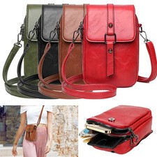 Small Cell Phone Purse Wallet Shoulder Bag Case Crossbody Pouch PU Handbag Women