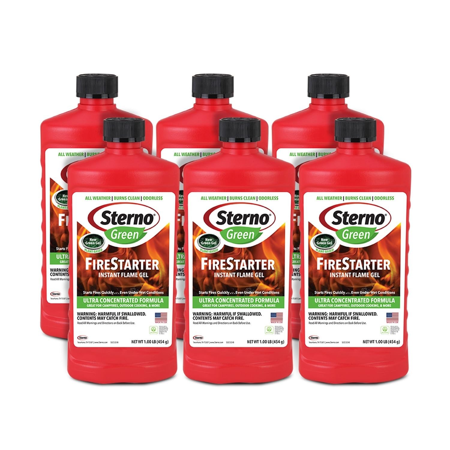 Fluid For Bbq, Campfire, Fire Pellet Stoves - 6-pack