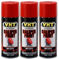 VHT High Temp Paint VHTSP731 (3-PACK); Caliper Paint 11oz Aerosol Real Red 900°F