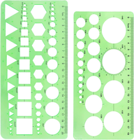 Kreisschablone Zeichenschablone Geometrische Schablonen Kreisschablonen 2 StüCk