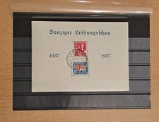 Danzig 1937 Block 3 "Leistungsschau" mit Sonderstempel
