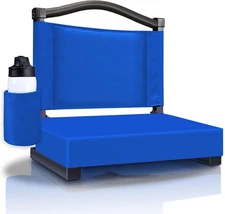 HABUTWAY Stadium Seats with Back Support and Thick Cushion 1 PC, Blue 