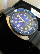 SEIKO Prospex SRPC91 Automatic Diver Watch Blue Turtle Rubber Save the Ocean 3