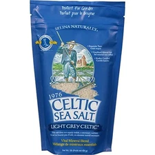 Light Grey Celtic Sea Salt 1 Pound Resealable Bag – Additive-free, Del