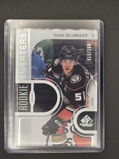 2024-25 SP Game Used #RS-OZ Olen Zellweger Rookie Sweaters #/299