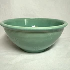 Vintage MCM Blue Green Shawnee Atomic Starburst Pattern 9” Ribbed Mixing Bowl VG