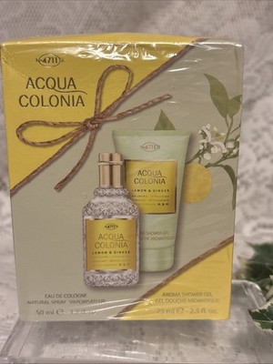 4711 Acqua Colonia LEMON & GINGER  1.7 Oz Cologne Spray Unisex W/Shower Gel BNIB