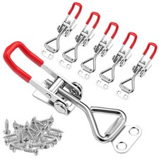 6 Pack Toggle Latch Clamp 4001 Adjustable Quick Release 330lb Heavy Duty w Sc...