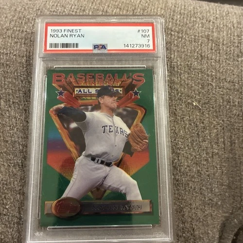 1993 Topps Finest - Baseball's Finest All-Stars Nolan Ryan #107 PSA 7 NM Rangers