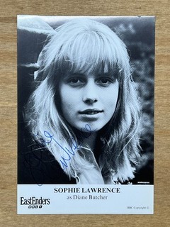 Hand Signed EastEnders Cast Card Sophie Lawrence as Diane Butcher