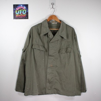 DDR Armee Kampfgruppe Feldhemd Jacke Herren XL oliv Zivilschutz Armee