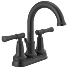 Delta Chamberlain Bathroom Faucet Matte Black-Certified Refurbished